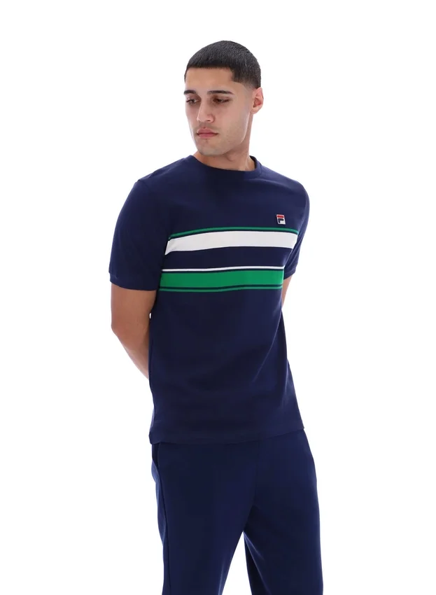 Fila Navy Iggy Striped T-Shirt