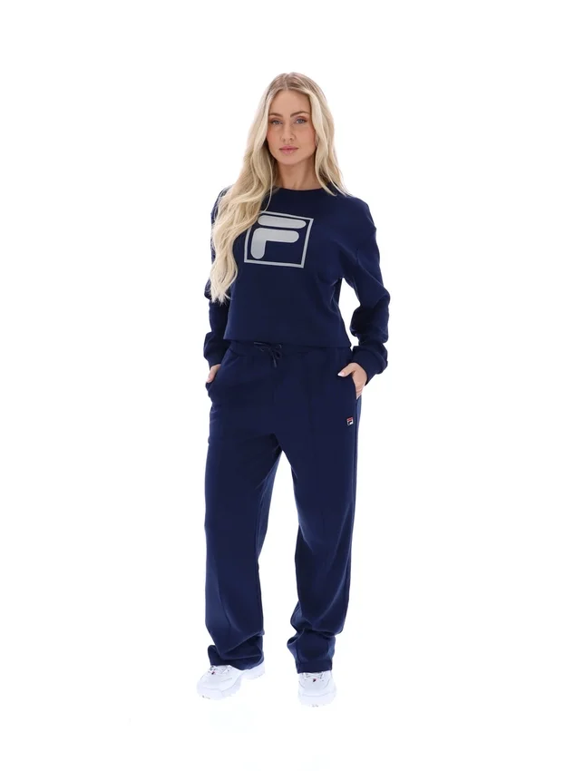 Fila Navy Jorie Wide Crew Neck Sweatshirt