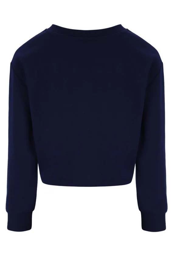 Fila Navy Jorie Wide Crew Neck Sweatshirt