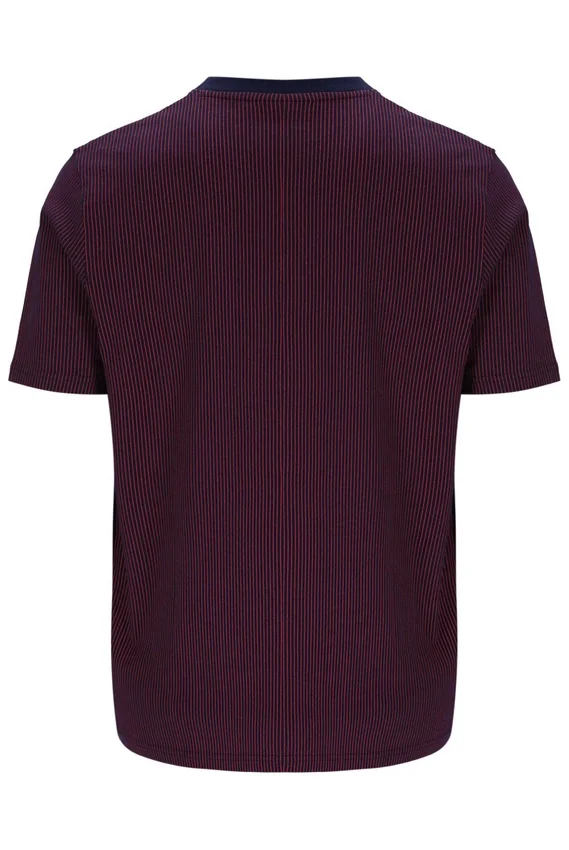 Fila Navy Nilo Printed Pinstripe T-Shirt