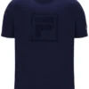 Fila Navy Pepe Tee with Flock Logo