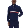Fila Navy Rolando 1/4 Zip Neck Sweatshirt