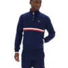 Fila Navy Rolando 1/4 Zip Neck Sweatshirt