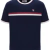 Fila Navy Rosario Tee with Terry Stripes