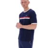 Fila Navy Rosario Tee with Terry Stripes