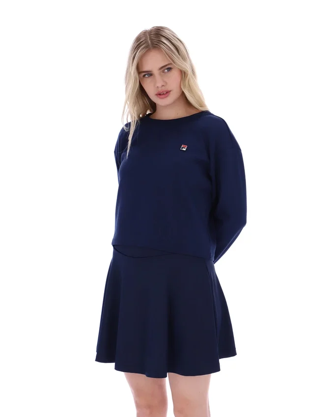 Fila Navy Sestri Wide Crew Neck Sweatshirt