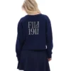Fila Navy Sestri Wide Crew Neck Sweatshirt