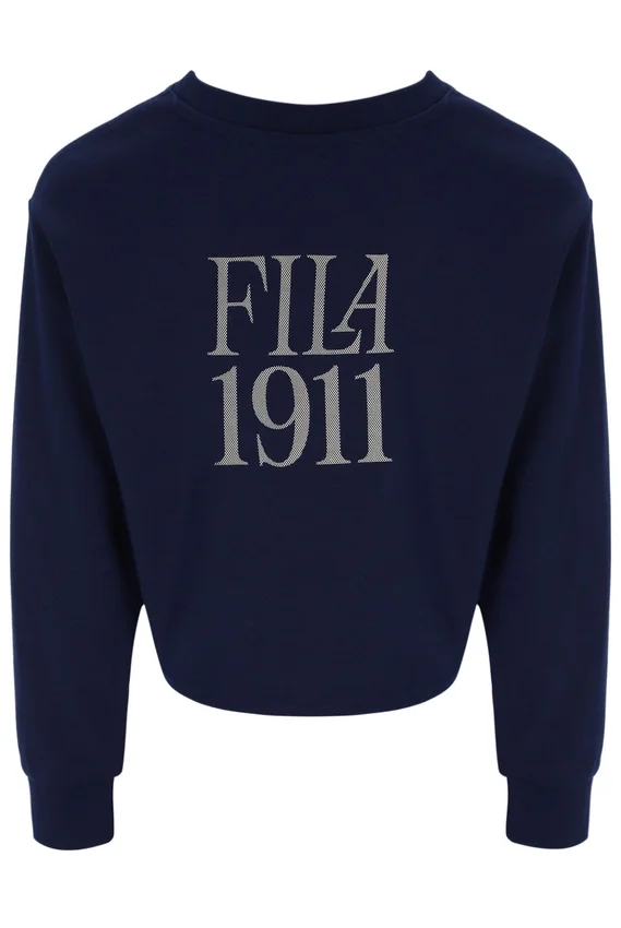 Fila Navy Sestri Wide Crew Neck Sweatshirt