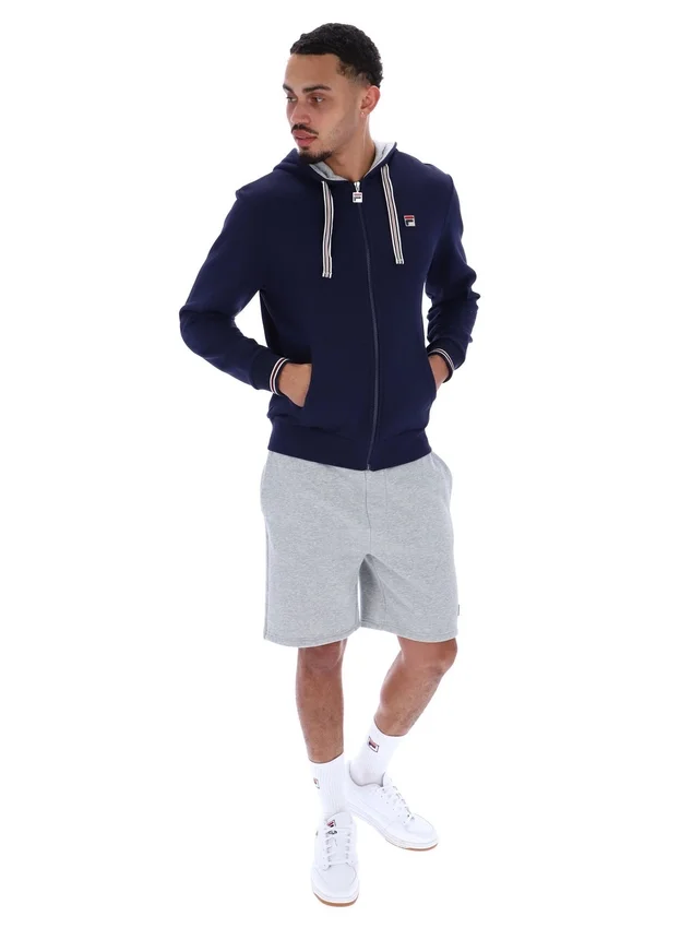 Fila Navy Tenconi Zip Up Hoodie