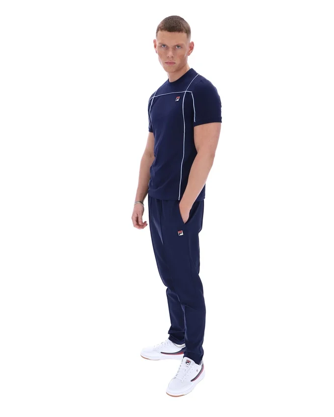 Fila Navy Terri T-Shirt with Contrast Piping