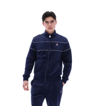 Fila Navy Vittorio Velour Track Top
