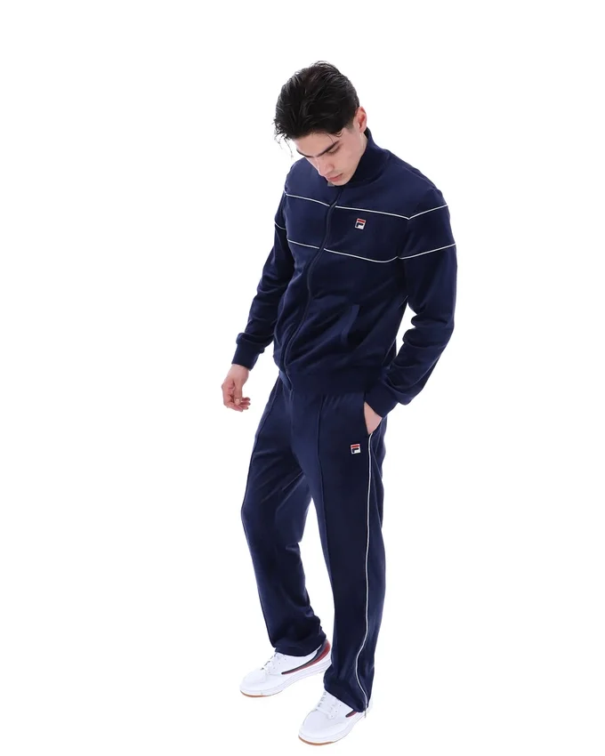 Fila Navy Vittorio Velour Track Top