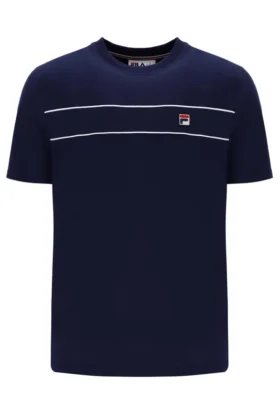 Fila Navy Williams Contrast Piping T-Shirt