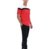 Fila Red Aiden Cut and Sew T-Shirt