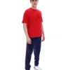 Fila Red Pepe Tee with Flock Logo