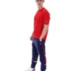 Fila Red Pepe Tee with Flock Logo
