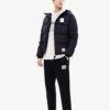 FILA x MIHARA YASUHIRO Collaborative Oversized Hooded Down Jacket "Black White Blue"