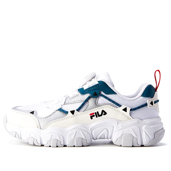 Fluid Sneakers "White Grey Teal"