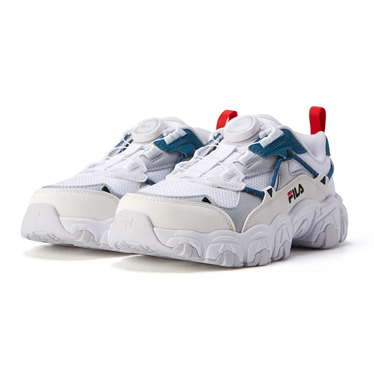 Fluid Sneakers "White Grey Teal"