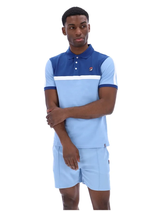 Frozen Fjord Mattia Contrast Panel Polo Shirt