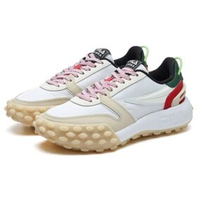 Gara Chunky Sneakers “White Red Green”