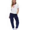 Gardenia Bai Fitted BB1 Pinstripe Polo