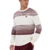 Gardenia Connor Striped Knit Crew Neck