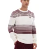 Gardenia Connor Striped Knit Crew Neck