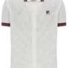 Gardenia Domenico Crochet Knitted Shirt with Contrast Tipping
