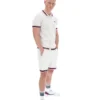 Gardenia Domenico Crochet Knitted Shirt with Contrast Tipping