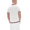 Gardenia Domenico Crochet Knitted Shirt with Contrast Tipping