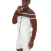 Gardenia Giovanni Contrast Panels Track Top