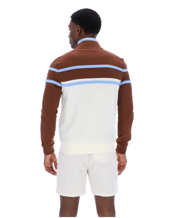 Gardenia Giovanni Contrast Panels Track Top