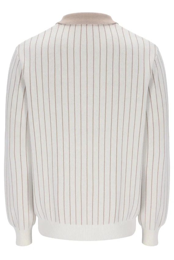 Gardenia Kobe Striped Knit Polo