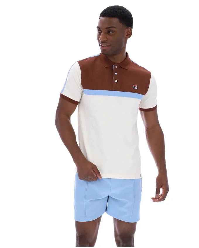 Gardenia Mattia Contrast Panel Polo Shirt