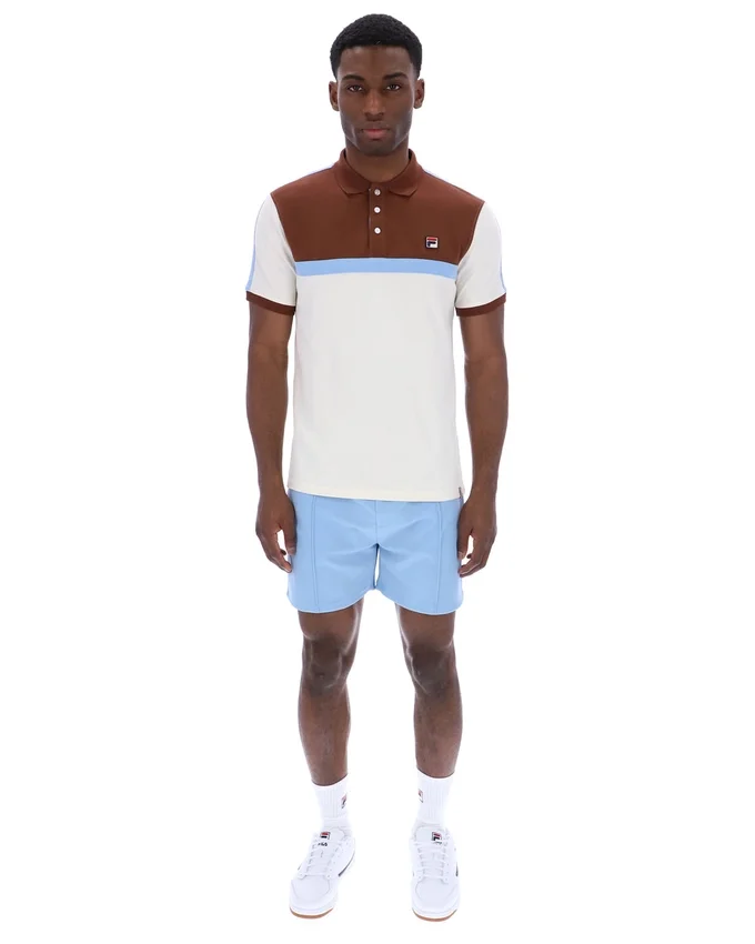 Gardenia Mattia Contrast Panel Polo Shirt
