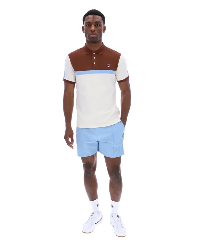 Gardenia Mattia Contrast Panel Polo Shirt