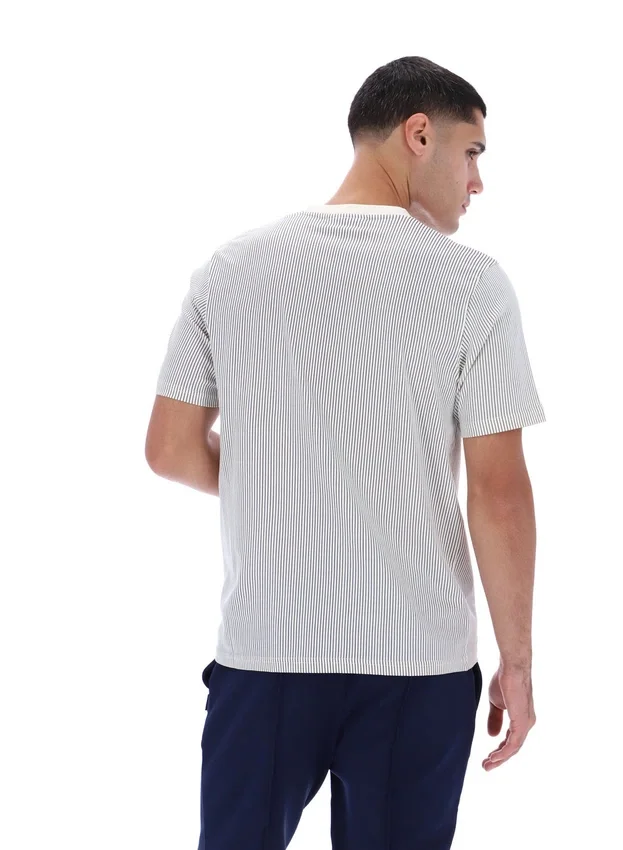 Gardenia Nilo Printed Pinstripe T-Shirt