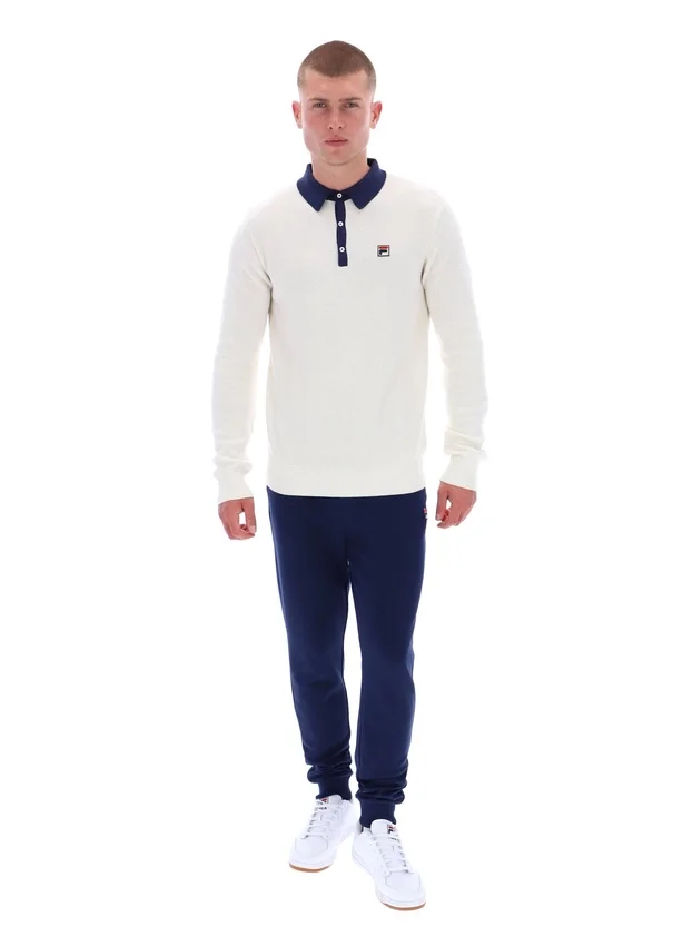 Gardenia Nowell Waffle Knit Long Sleeve Polo