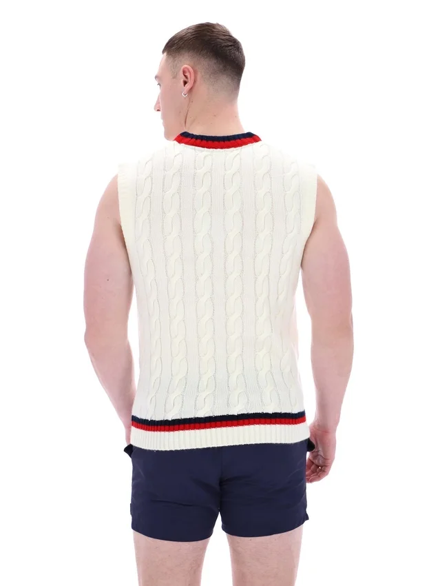 Gardenia Rufus Archive Cable Knit Vest