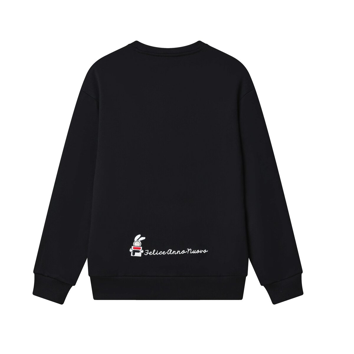 Graphic Print Pullover "Black"