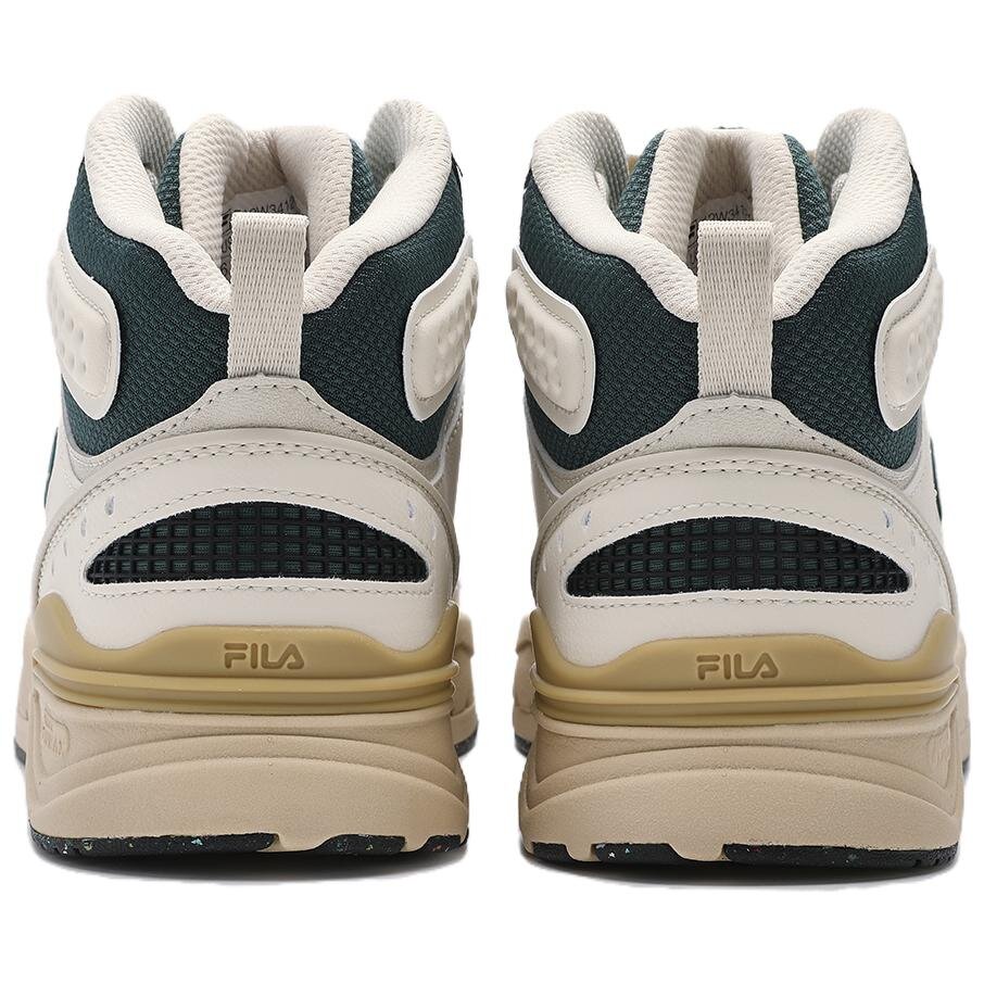 High-Top Sneakers "White Green"