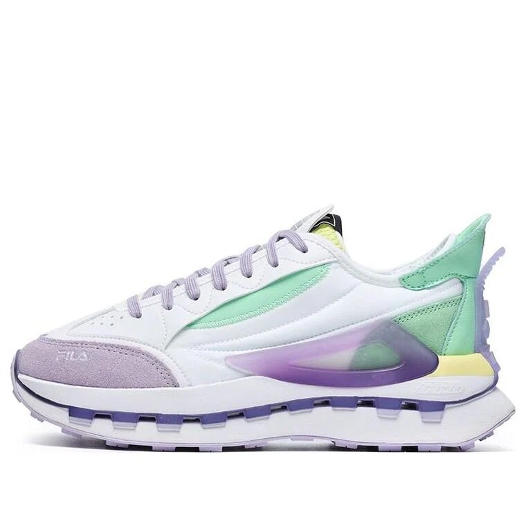 KM Shoes "White Purple Aqua"