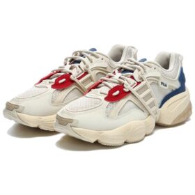 Ladder Shoes “White Blue Red”