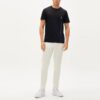 Letter Logo Loose Crewneck Short Sleeve Men"s Black
