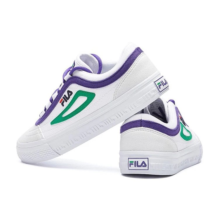 Light Weight Casual Shoes White/Green/Purple