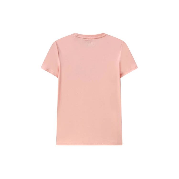 Logo Alphabet Sports Skin Friendly Short Sleeve Pink