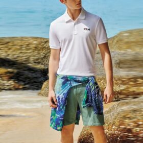 Logo Bee Embroidered Short Sleeve polo White