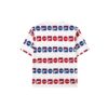 Logo Full Print Sports Loose Round Neck Short Sleeve White