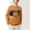 Logo Graphic Sweater "Tan Black"